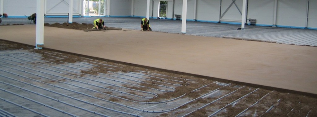 Fibre Reinforced Floor Screed Concrete Sand And Cement Screed