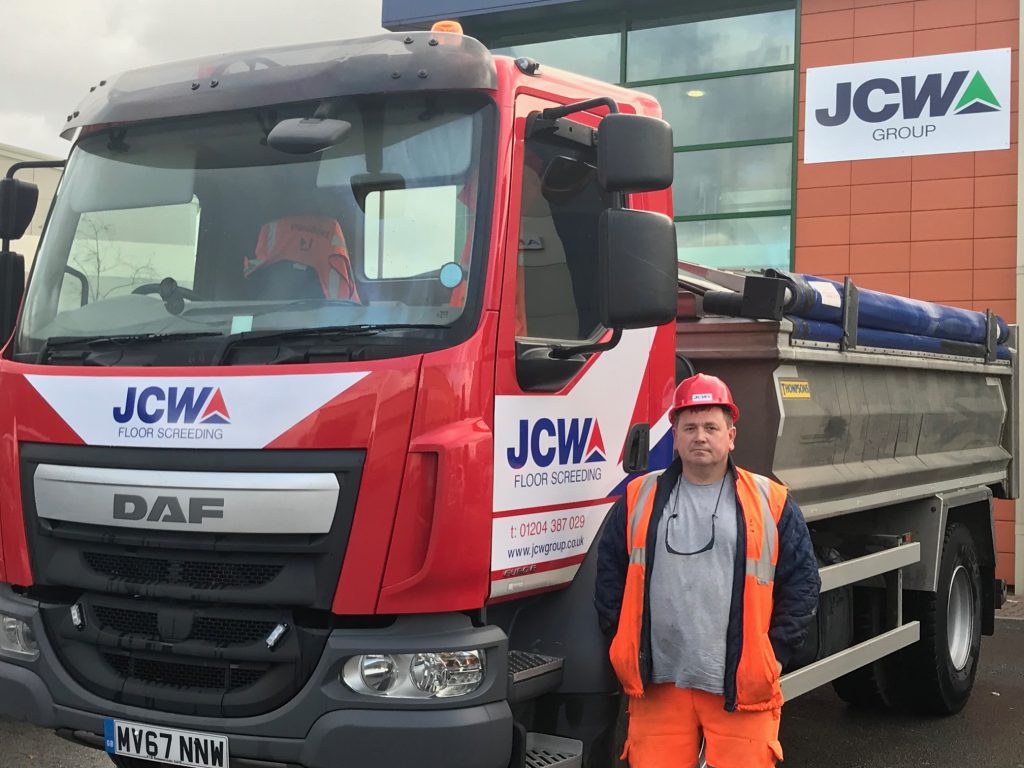 Liveried tipper truck